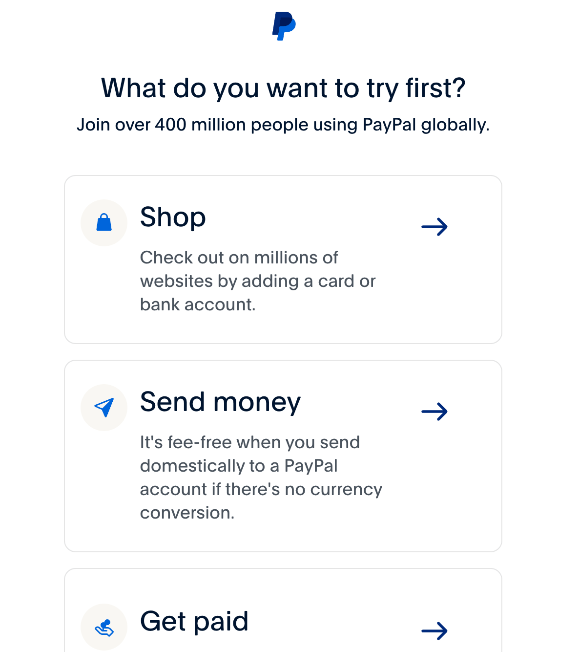 注册PayPal目的